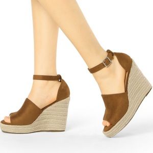Suede Wedge Heels